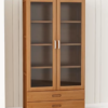 2 Glass Door Bookshel