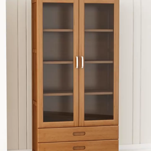 2 Glass Door Bookshel